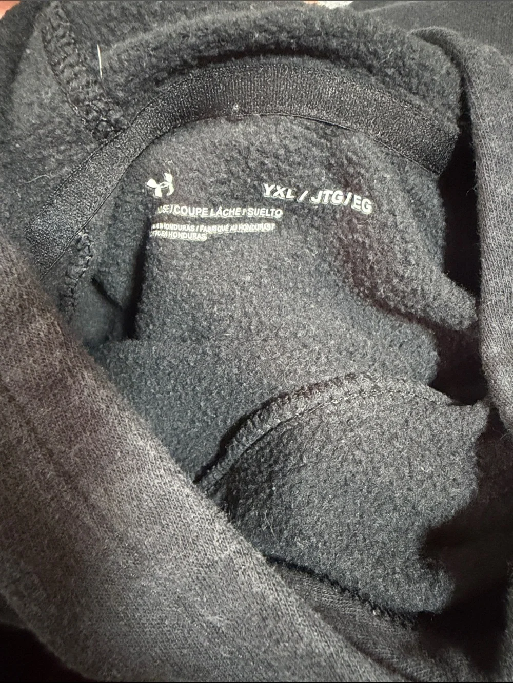 Under Armour Black Hoodie with Hot Pink Logo
